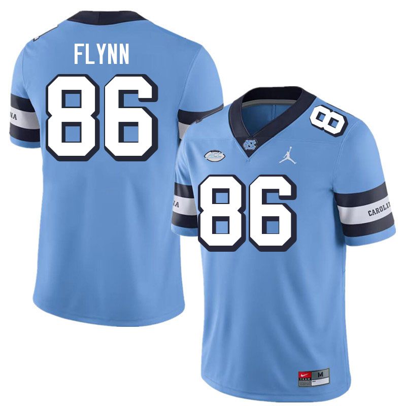 Men #86 Thomas Flynn North Carolina Tar Heels College Football Jerseys Stitched-Throwback